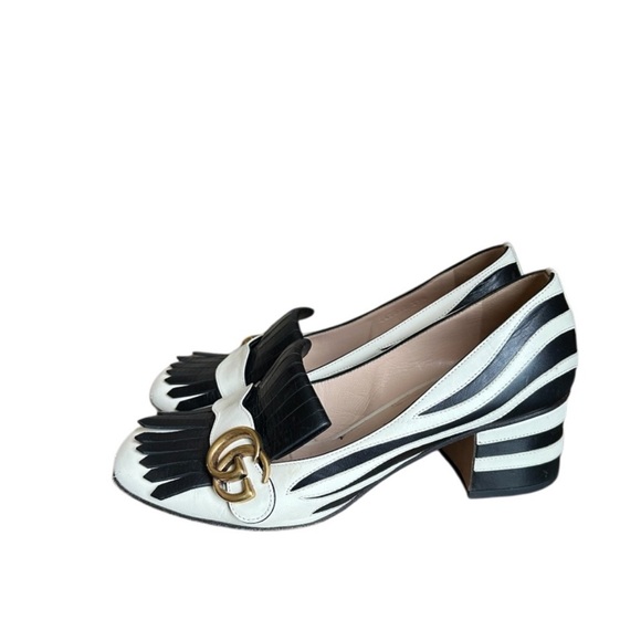 RARE Gucci Marmont Zebra fringe loafer heels
RETAIL 995 - Picture 3 of 7